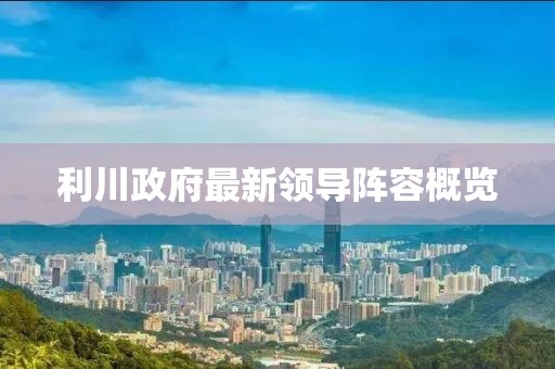 利川政府最新领导阵容概览