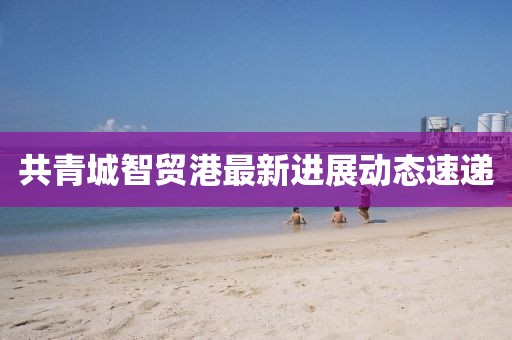 共青城智贸港最新进展动态速递