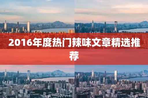 2016年度热门辣味文章精选推荐