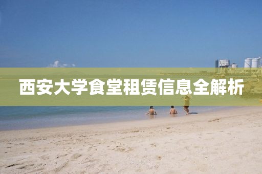 西安大学食堂租赁信息全解析