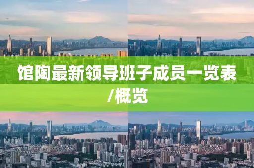 馆陶最新领导班子成员一览表/概览