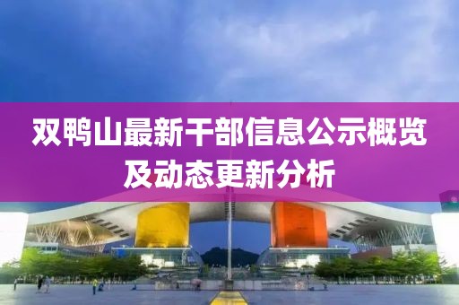 双鸭山最新干部信息公示概览及动态更新分析