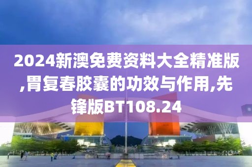 2024新澳免费资料大全精准版,胃复春胶囊的功效与作用,先锋版BT108.24