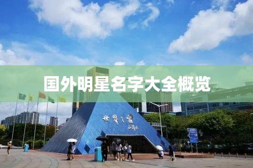 国外明星名字大全概览