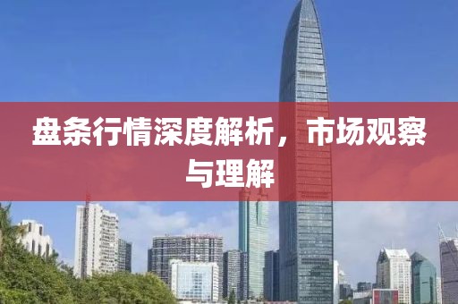 盘条行情深度解析，市场观察与理解