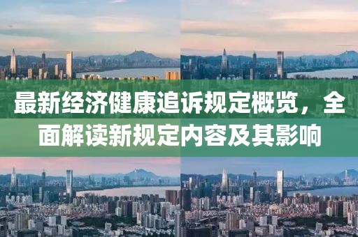 最新经济健康追诉规定概览，全面解读新规定内容及其影响