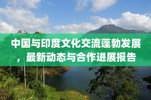 中国与印度文化交流蓬勃发展，最新动态与合作进展报告