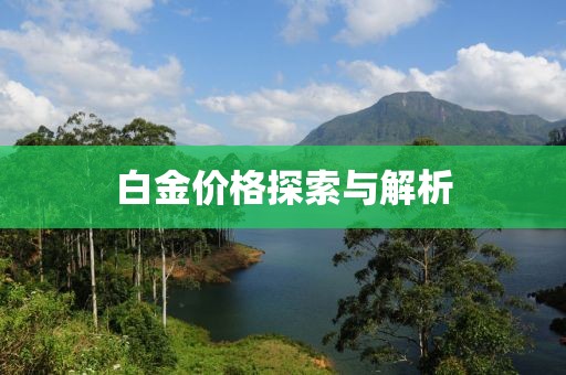 白金价格探索与解析