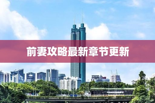 前妻攻略最新章节更新