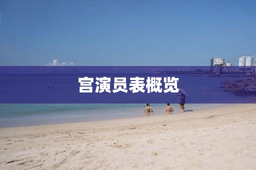宫演员表概览