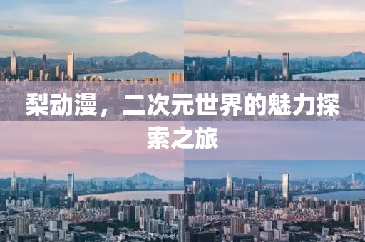 梨动漫，二次元世界的魅力探索之旅