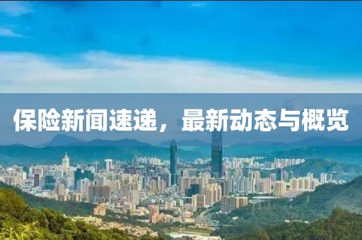 保险新闻速递，最新动态与概览