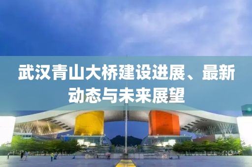 武汉青山大桥建设进展、最新动态与未来展望