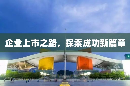 企业上市之路，探索成功新篇章