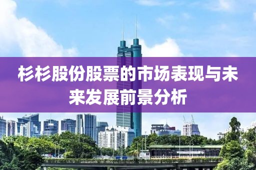 杉杉股份股票的市场表现与未来发展前景分析