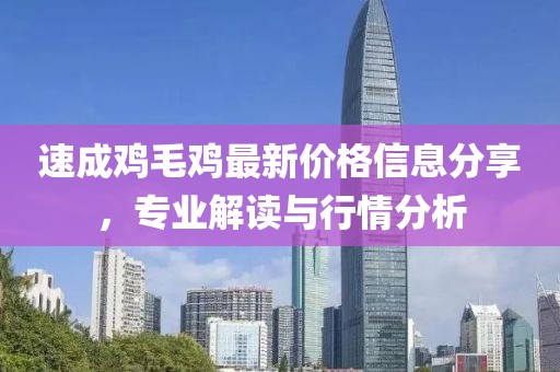 速成鸡毛鸡最新价格信息分享，专业解读与行情分析