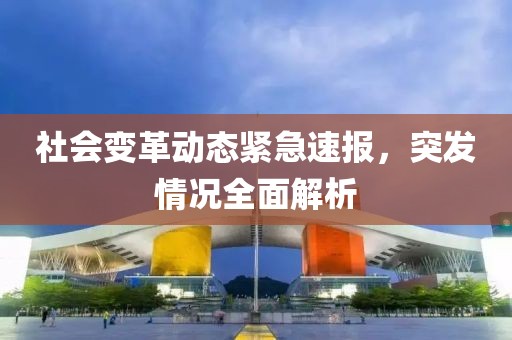 社会变革动态紧急速报，突发情况全面解析