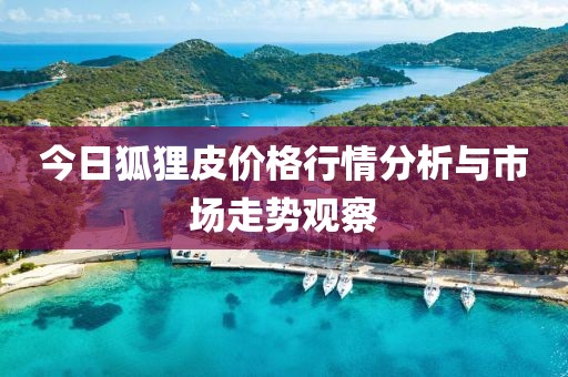 今日狐狸皮价格行情分析与市场走势观察