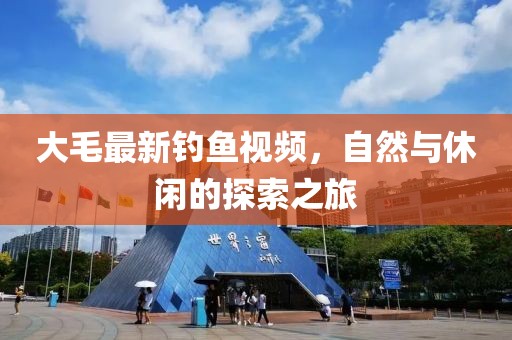 大毛最新钓鱼视频，自然与休闲的探索之旅