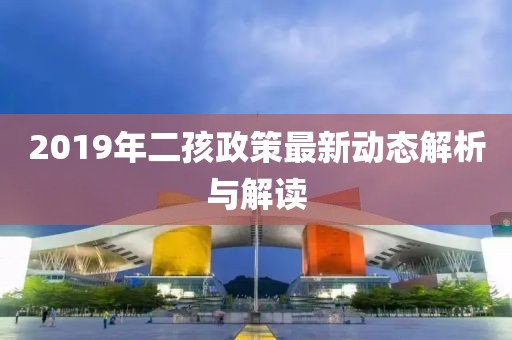 2019年二孩政策最新动态解析与解读
