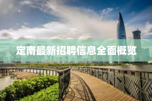定南最新招聘信息全面概览