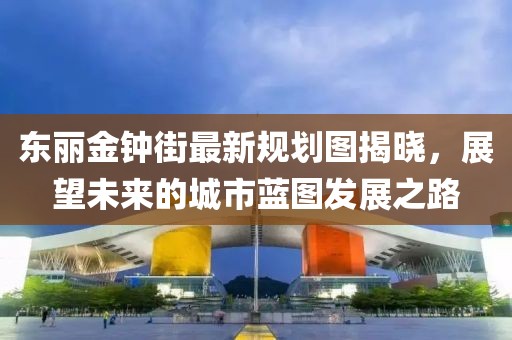 东丽金钟街最新规划图揭晓，展望未来的城市蓝图发展之路