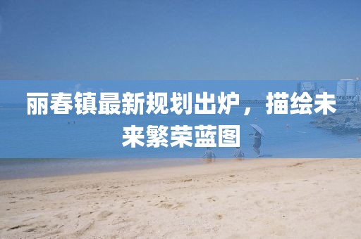 丽春镇最新规划出炉，描绘未来繁荣蓝图