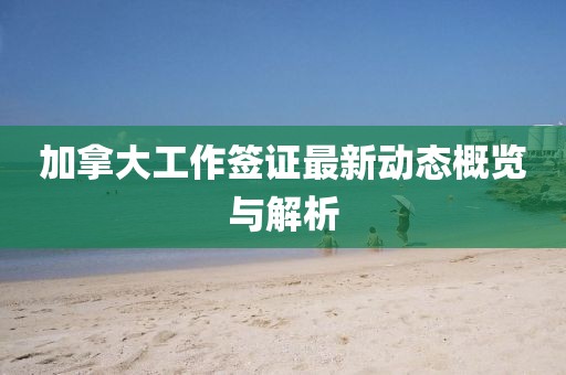 加拿大工作签证最新动态概览与解析