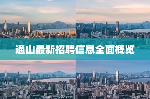 通山最新招聘信息全面概览