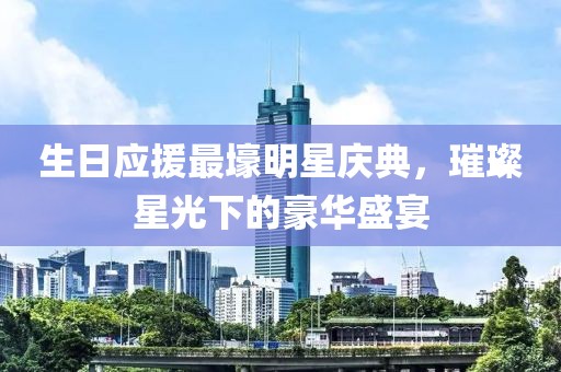 生日应援最壕明星庆典，璀璨星光下的豪华盛宴