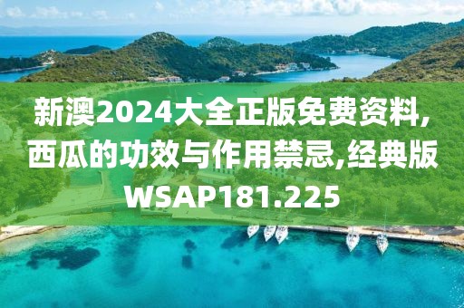 新澳2024大全正版免费资料,西瓜的功效与作用禁忌,经典版WSAP181.225