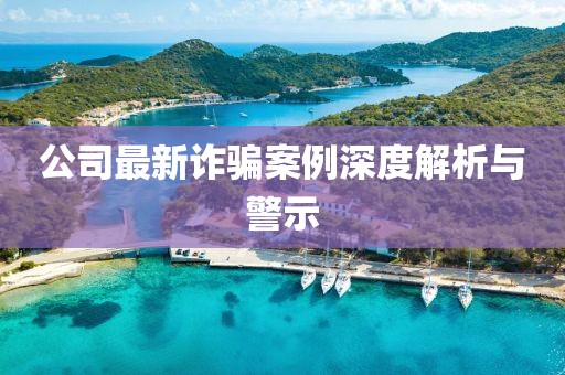 公司最新诈骗案例深度解析与警示