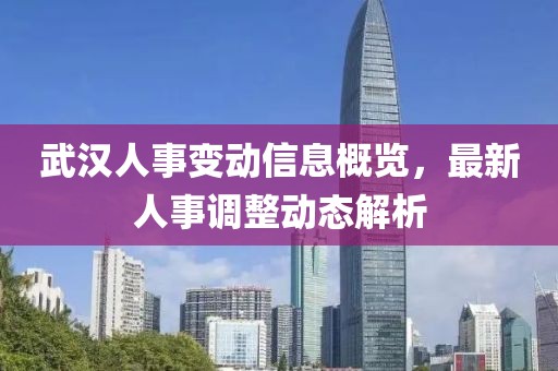 武汉人事变动信息概览，最新人事调整动态解析