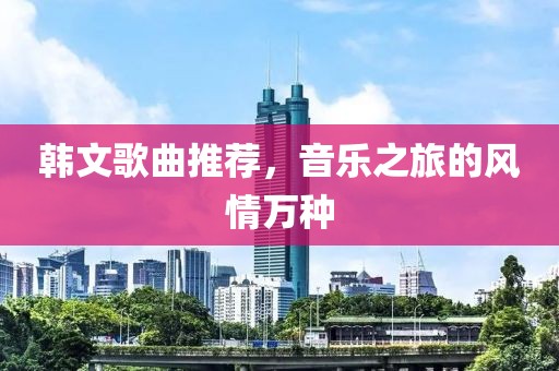 韩文歌曲推荐，音乐之旅的风情万种