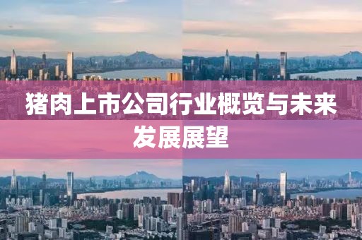 猪肉上市公司行业概览与未来发展展望