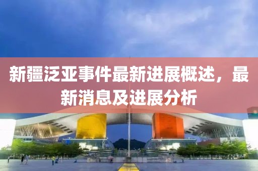 新疆泛亚事件最新进展概述，最新消息及进展分析