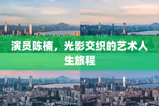 演员陈楠，光影交织的艺术人生旅程