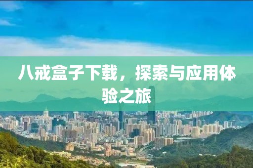 八戒盒子下载，探索与应用体验之旅