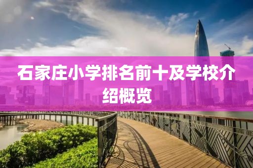 石家庄小学排名前十及学校介绍概览