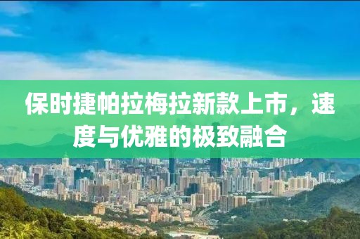 保时捷帕拉梅拉新款上市，速度与优雅的极致融合