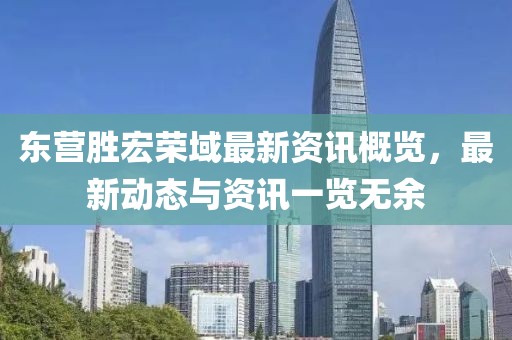 东营胜宏荣域最新资讯概览，最新动态与资讯一览无余