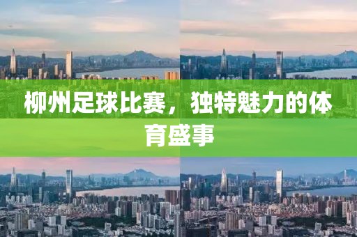 柳州足球比赛，独特魅力的体育盛事