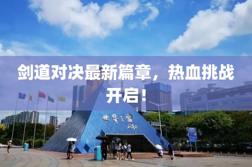 剑道对决最新篇章，热血挑战开启！