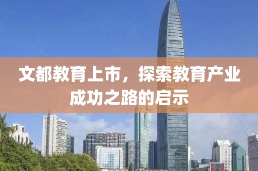 文都教育上市，探索教育产业成功之路的启示