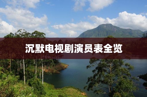 沉默电视剧演员表全览