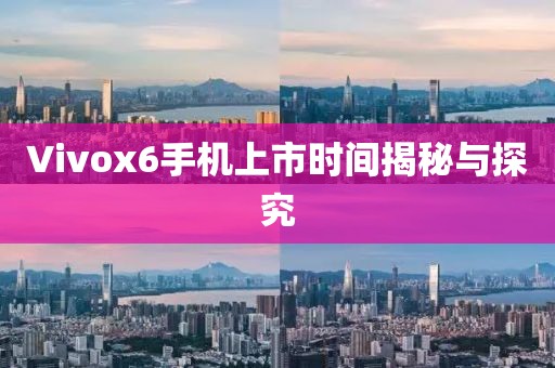 Vivox6手机上市时间揭秘与探究