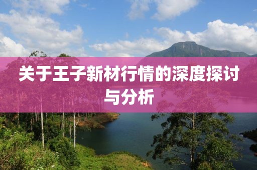 关于王子新材行情的深度探讨与分析