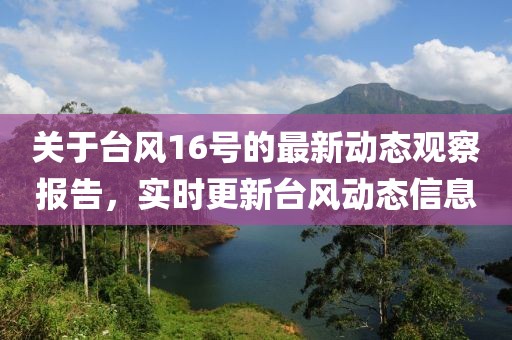 关于台风16号的最新动态观察报告，实时更新台风动态信息