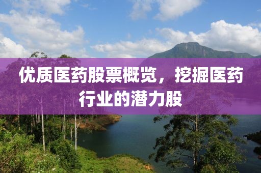 优质医药股票概览，挖掘医药行业的潜力股