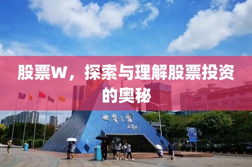 股票W，探索与理解股票投资的奥秘